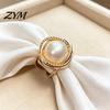Formal Dress Scarf Holder Alloy Silk Ring with Faux Pearls, Clip Rings for Women, Elegant Pearl Buckle Round Clip, Retro Dresses And Shirts Slide