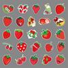 50pcs Strawberry Graffiti Cartoon Fruit Stickers for DIY Skateboard, Luggage, Guka Diary.