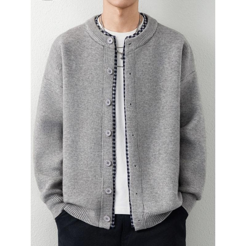 Men's Retro Autumn/Winter Button Cardigan – Trendy High-End Knitwear