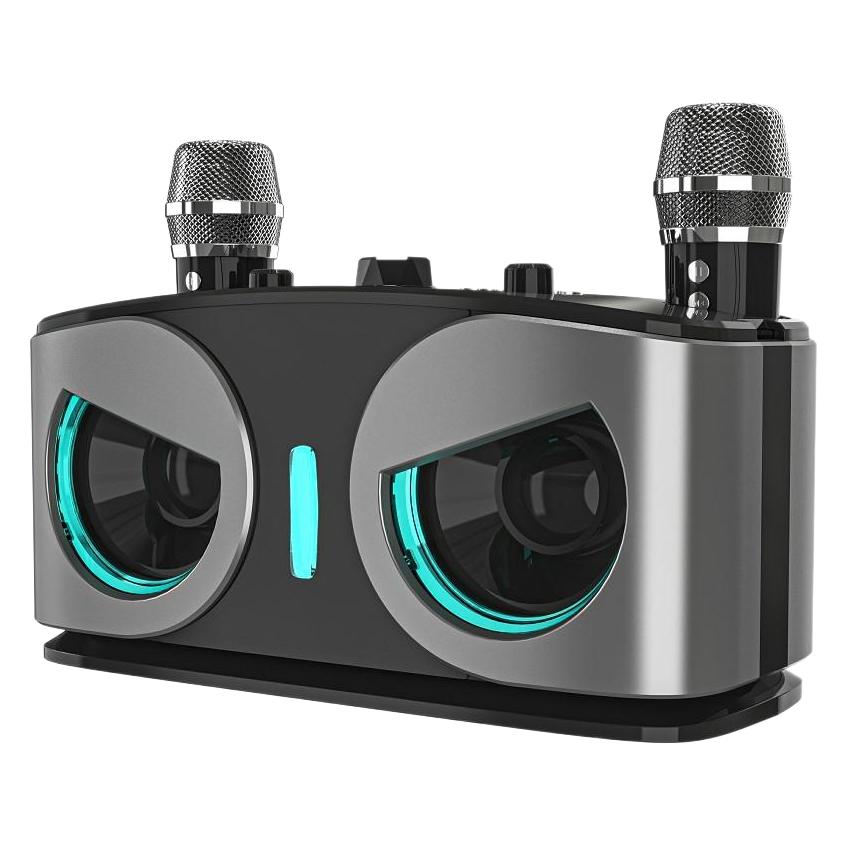 20W Powerful Owls RGB Lights Effect Wireless Bluetooth Speaker Stereo Sound with 2 Mics Portable Subwoofer Outdoor Home Karaoke