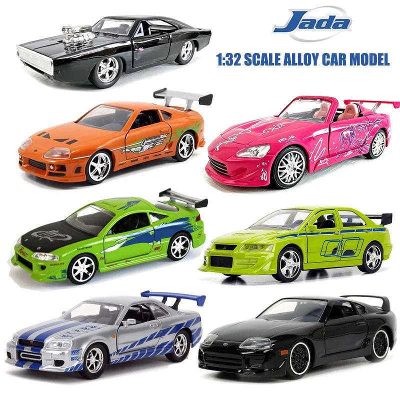 Jada Spielzeug 1:32 Fast&Furious Legierungsauto, Mitsubishi Lancer TOYATO Super Nissan Skyline GTR Jetta RX-7 Sammlung Geschenk Spielzeug für Kinder