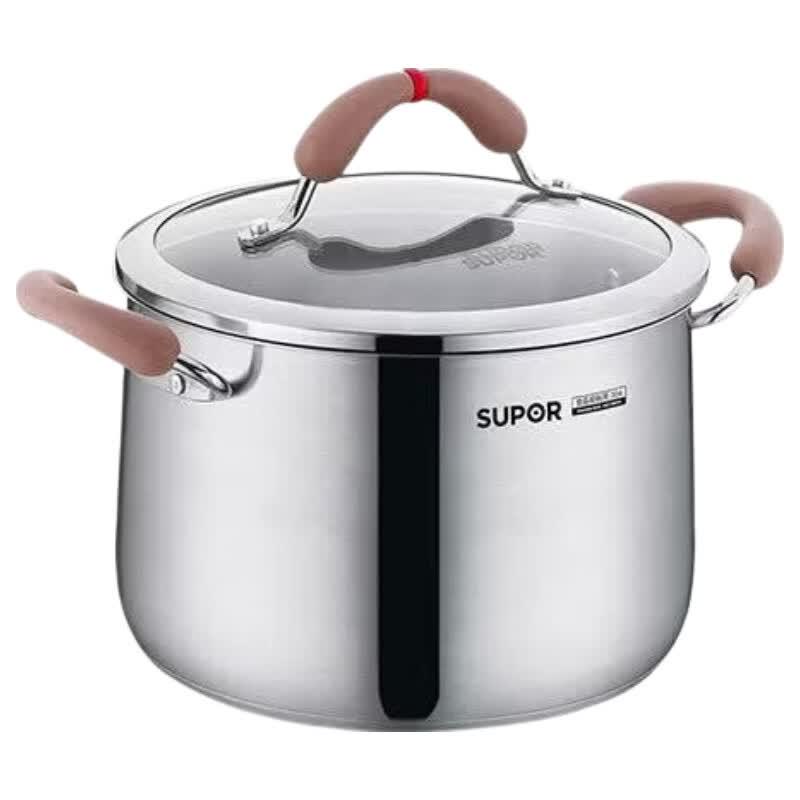 Суповая кастрюля Supor Little Red Circle из нержавеющей стали 304 22cm