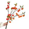 Orange Lantern Fruit Silk Cloth Sour Berry Lifelike Simulation Flower  Home Decoration