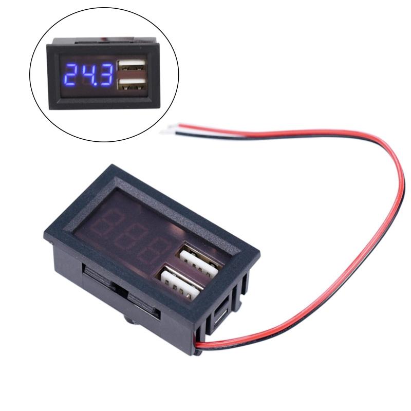 8V-40V LED Digital Voltmeter Battery Gauge Car Motocross Voltage Meter Volt Tester Monitor Panel Auto Marine Motorcycle