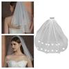 Breathable Meshes Veils Bridal Mantilla Fancy Dress Veils Adjustable Headpiece for Wedding Parties and Showers