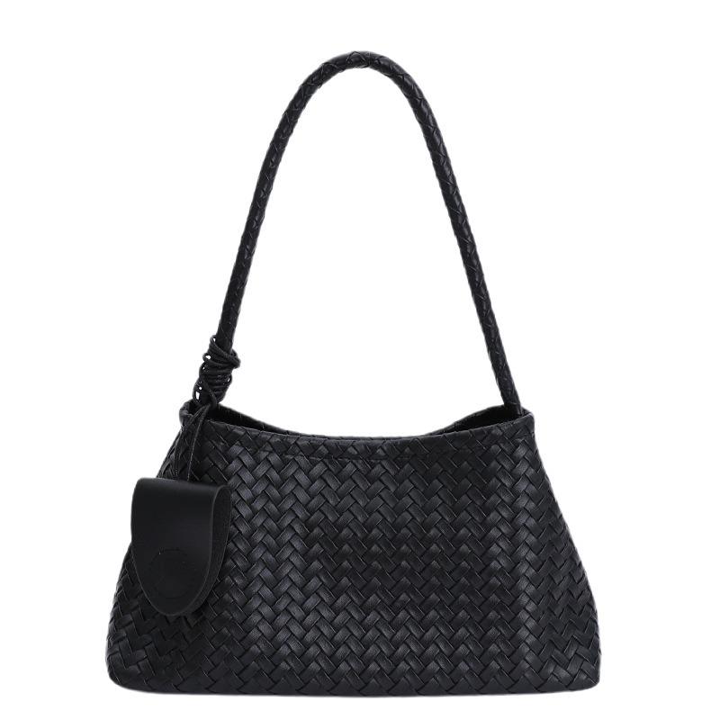 Large Capacity Bag Women's New Niche Design Woven Shoulder Underarm Mother Bag Commuter Tote Bag