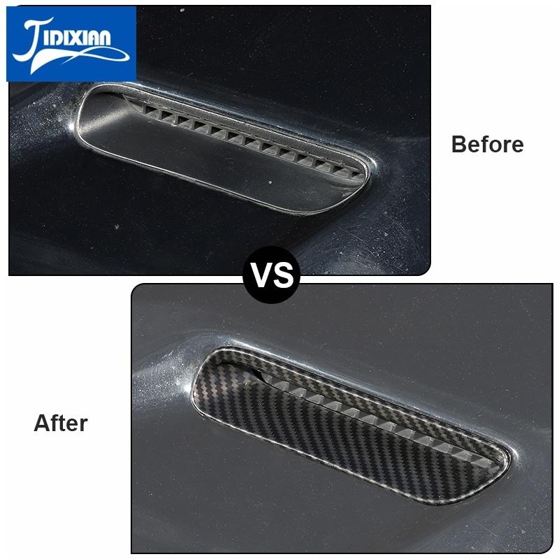 

JIDIXIAN Car Engine Hood Air Outlet Inlet Vent Decoration Cover for Dodge Challenger 2009 2010 2011 2012 2013 2014 Accessories