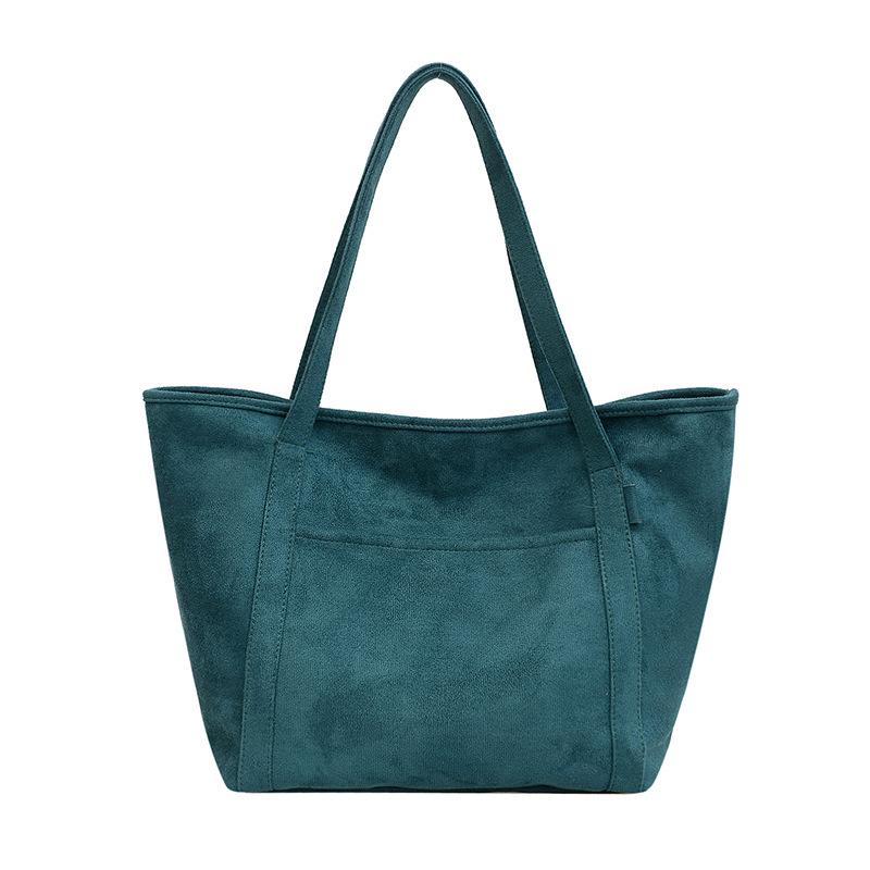 Einkaufstasche 2024 Herbst und Winter neuer Trend europäische und amerikanische einfache matte einfarbige Umhängetasche Handtasche modische Damentasche