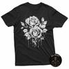 Goth Cool Gothic Occult Tee Red Rose T-Shirt