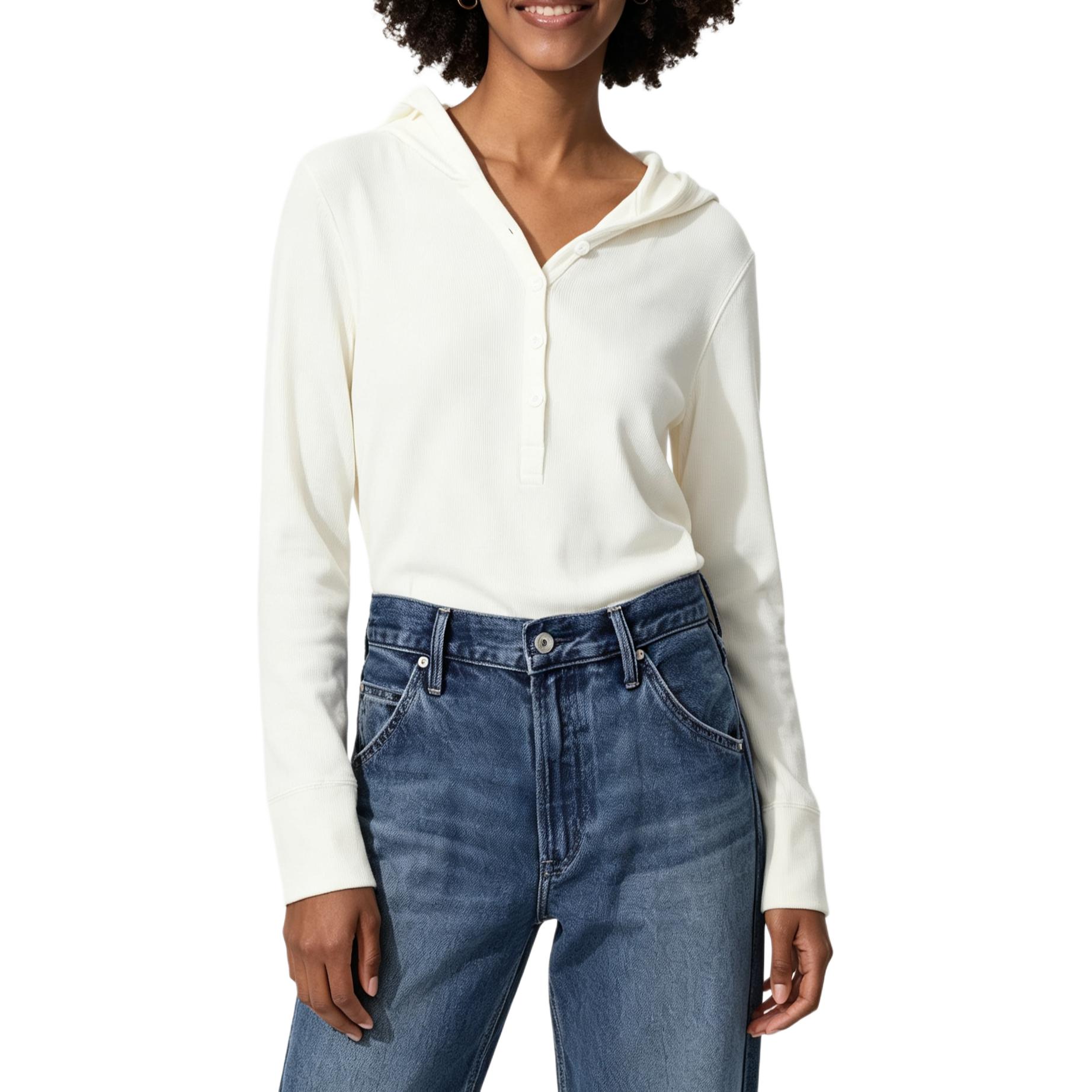 UNIQLO Slim Fit Solid Color Hooded