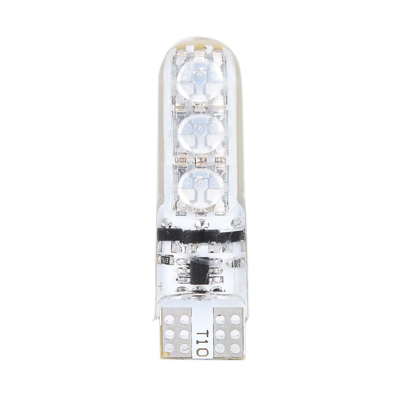 2Pcs T10 5050 W5W 6 Smd Remote Control Rgb Led Car Dome Reading Light Lamp Bulb