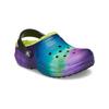 Crocs Classic Lined Out of the World Comfortable Casual Wooden Sole Children's Sandals Blue Green Purple Children's Model