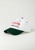 Moningkeopileonkeulleob Morning Coffee Round Logo Two-Tone Ball Cap Green