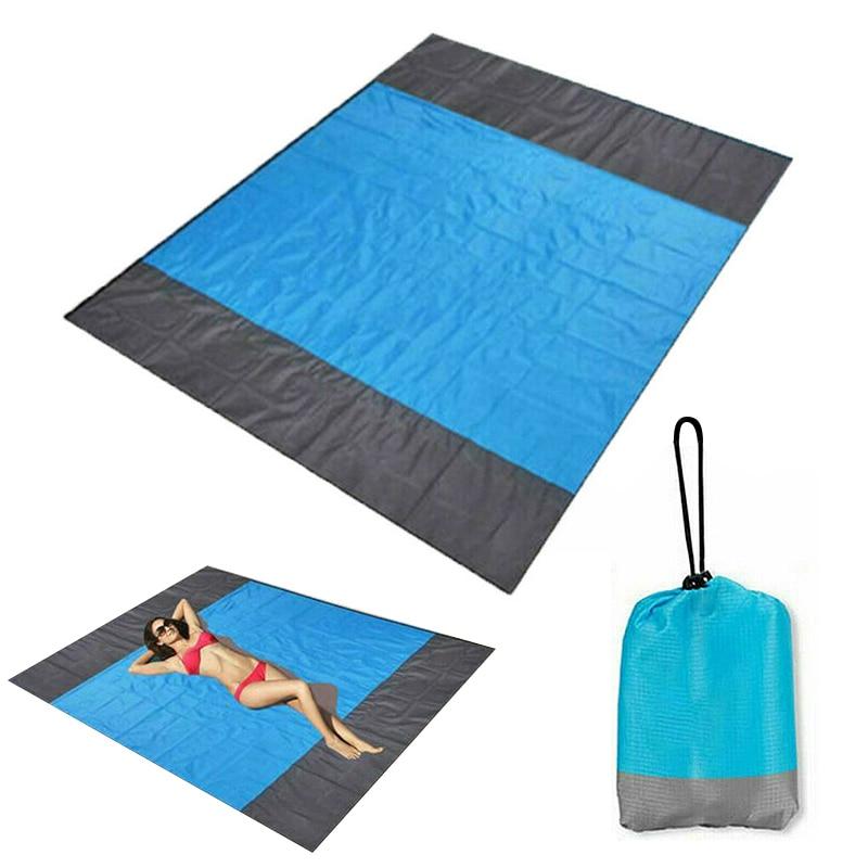 

1/4Size Waterproof Camping Mat Portable Beach Blanket Outdoor Picnic Ground Mat Mattress for Camping Travel 145x200cm