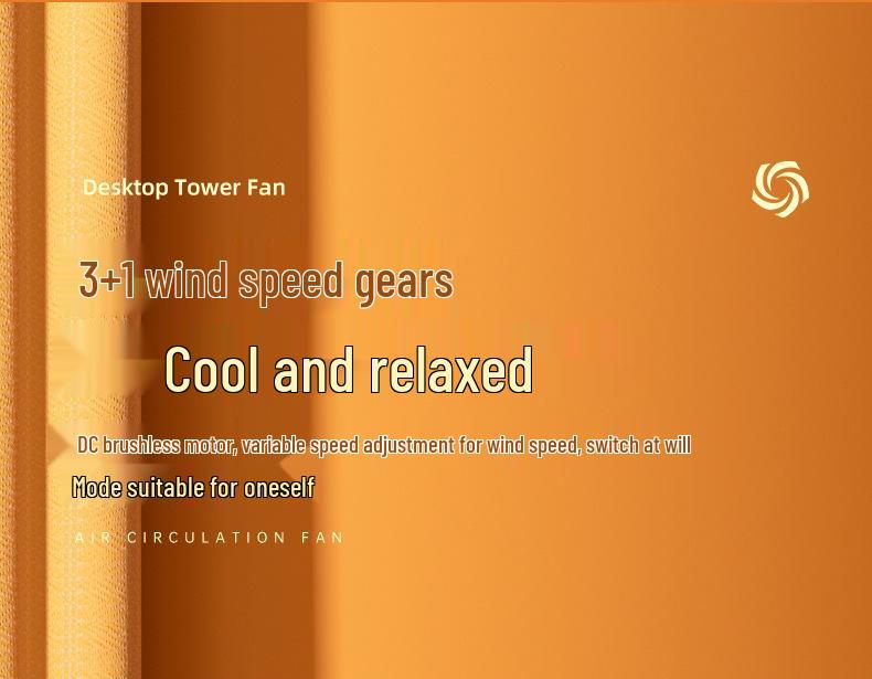 Smart USB Rechargeable Silent Desktop Fan with Long Battery Life