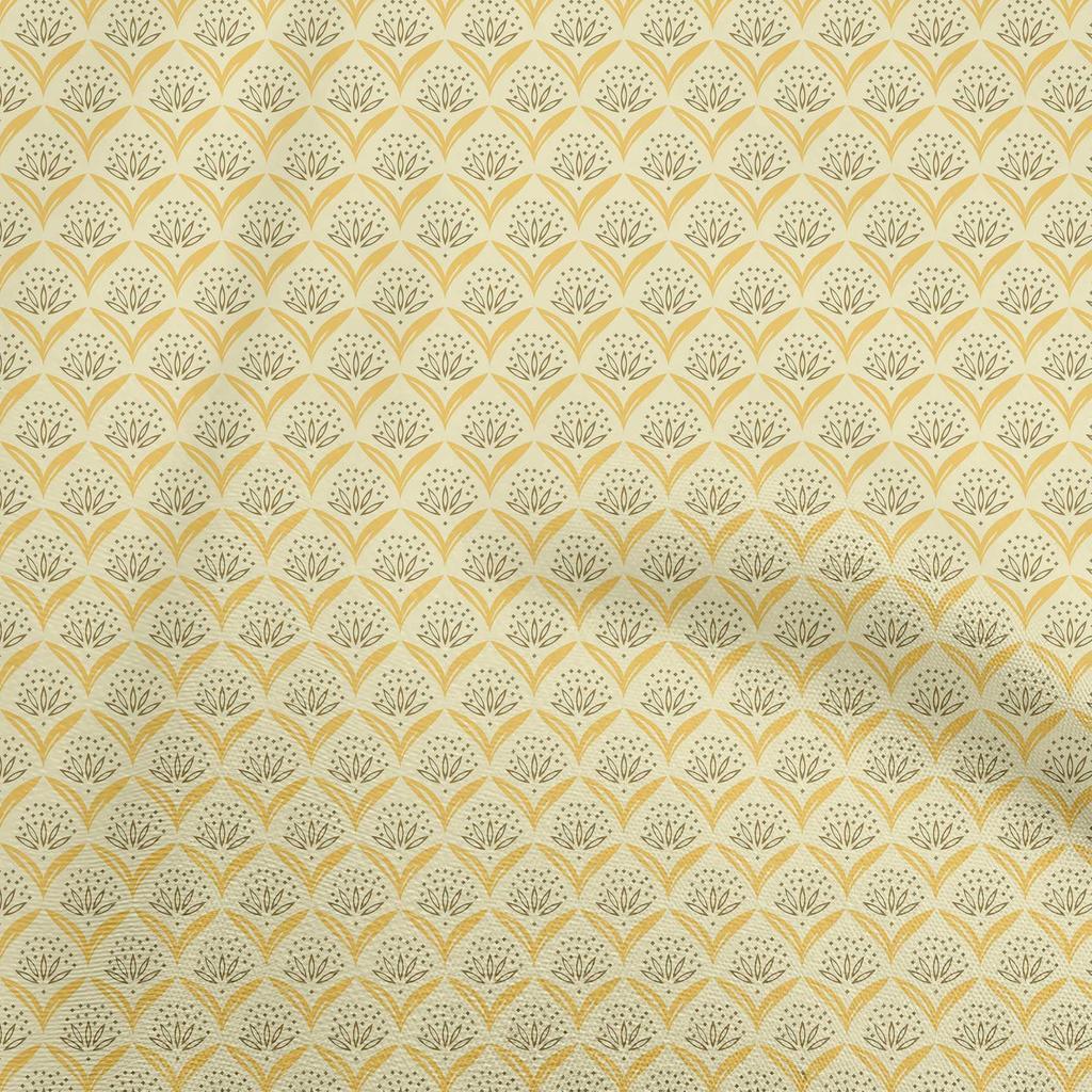 oneOone Cotton Flex Fuschia Pink Fabric Geometrical Floral Quilting Supplies Print Sewing Fabric By The Yard 40 Inch