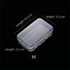 Rectangular Transparent Plastic Box with Lid Jewelry Display Case  Jewelry Storage