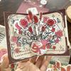 Pop Up Love Greeting Card Rose Blessing Card Romantic Valentine's Day Card  Wedding Invitations