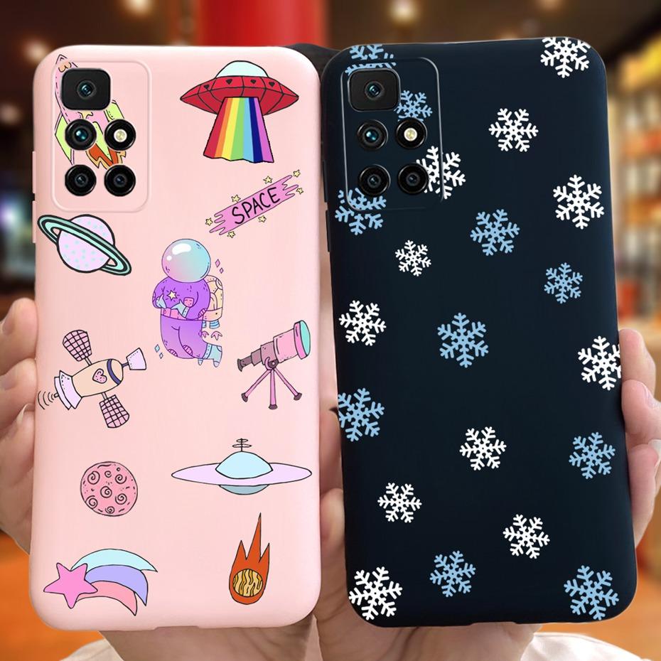 Case For Redmi 10 2022 Stylish Girl Flower Painted Cover For Xiaomi Redmi 10 Coque Fundas Redmi10 4G Soft Silicone Bumper