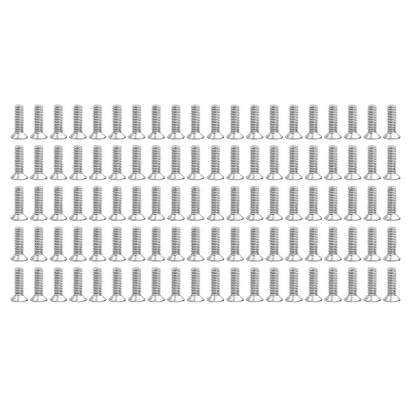 

Pack of 100 Countersunk Screws M5x16 mm Stainless Steel Countersunk Head Cross Head Countersunk Screws Durable 1