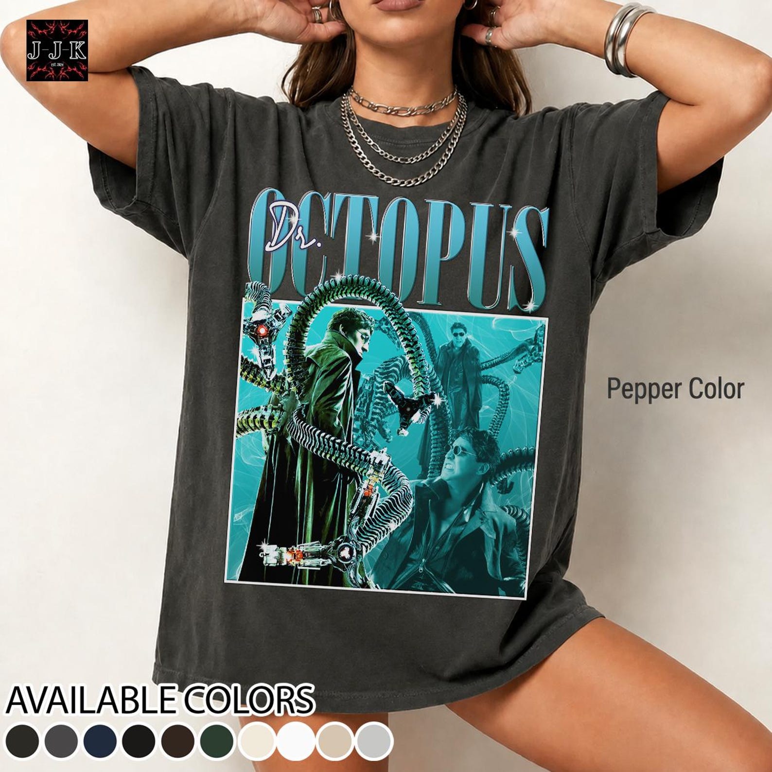 Retro Dr Octopus Vintage Distressed Unisex Heavy Cotton 90s Graphic Tee Shirt RZ XL