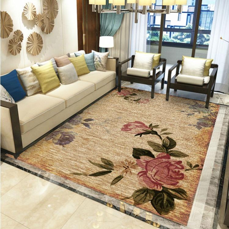 European Style Living Room Carpet Bedroom Bedside Carpet Dining Room Carpet Floor Mat Balcony Door Mat