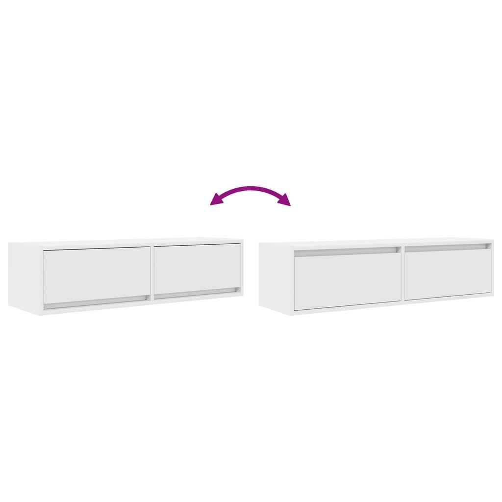 TV-Schrank Weiß 100x31x25,5 cm Holzwerkstoff