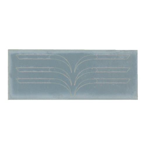 N-Koya HO Gauge 10175 EF58 (Toshiba and Other) Front Decorative Strip Slit (Matte Silver)