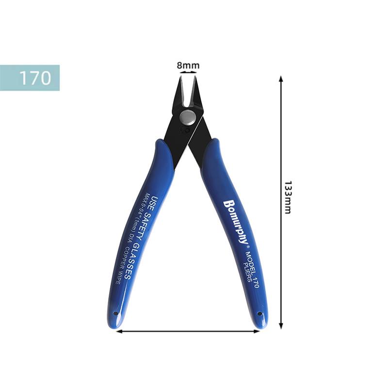 1/3/5pcs 170 Electronic Diagonal Pliers Carbon Steel Pliers Side Cutting Nippers Wire Cutter 3D Printer Parts Hand Tools
