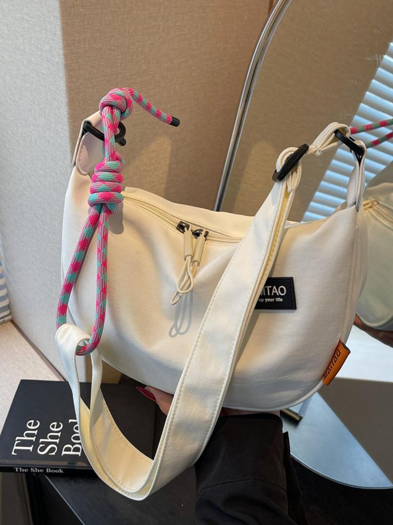 2025 Women's Large Capacity Dumpling Crossbody Bag - Autumn/Winter Casual Versatile Lightweight Shoulder Bag