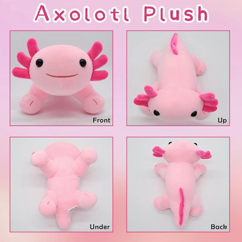 22cm Kawaii Axolotl Plush Toy Soft Cute Axolotl Stuffed Animal Plushies Pillow Doll for Kids Birthdays Christmas Gift