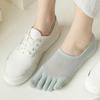 1 par dame lavt kutt tåsokker sklisikre pustende svetteabsorberende grunne munn bomullssokker sommer elastiske ensfargede usynlige sokker