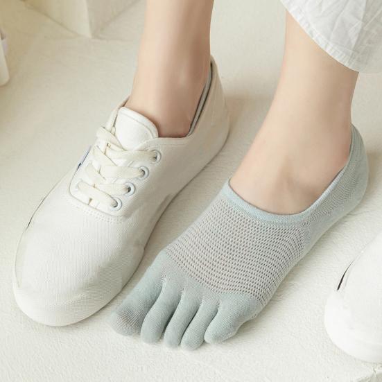 1 par dame lavt kutt tåsokker sklisikre pustende svetteabsorberende grunne munn bomullssokker sommer elastiske ensfargede usynlige sokker