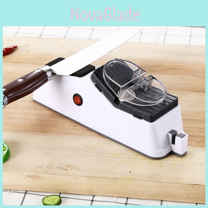 New Electric Knife Sharpener Household Portable Quick Sharpening Machine Multifunctional Automatic Scissors Knives Kitchen Tool