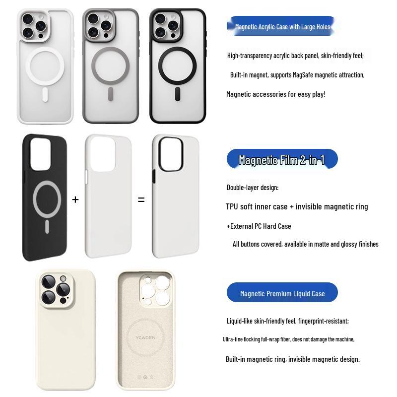Magnetische Handyhülle für Apple 16 Pro Max mit MagSafe und Option für individuelles Bild