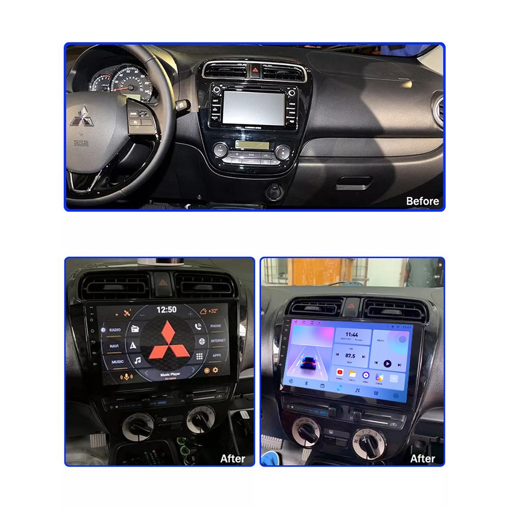 Android Carplay Car Radio For Mitsubishi Mirage Attrage 2012-2018 Multimedia Player Head Unit Stereo GPS Navigation BT WIFI 2+32GB