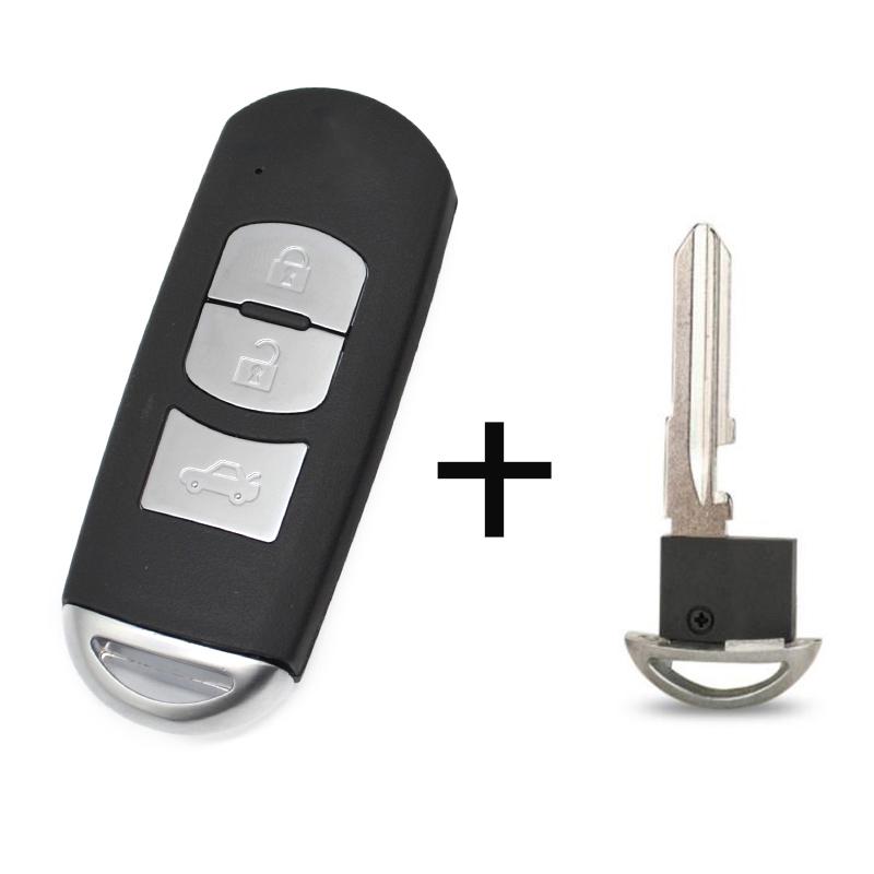 BZTOPKEYS Replacement smart car key shell for Mazda 3 6 CX-3 Axela CX-5 CX-7 Atenza Artz 2/3button Remote key Case Cover