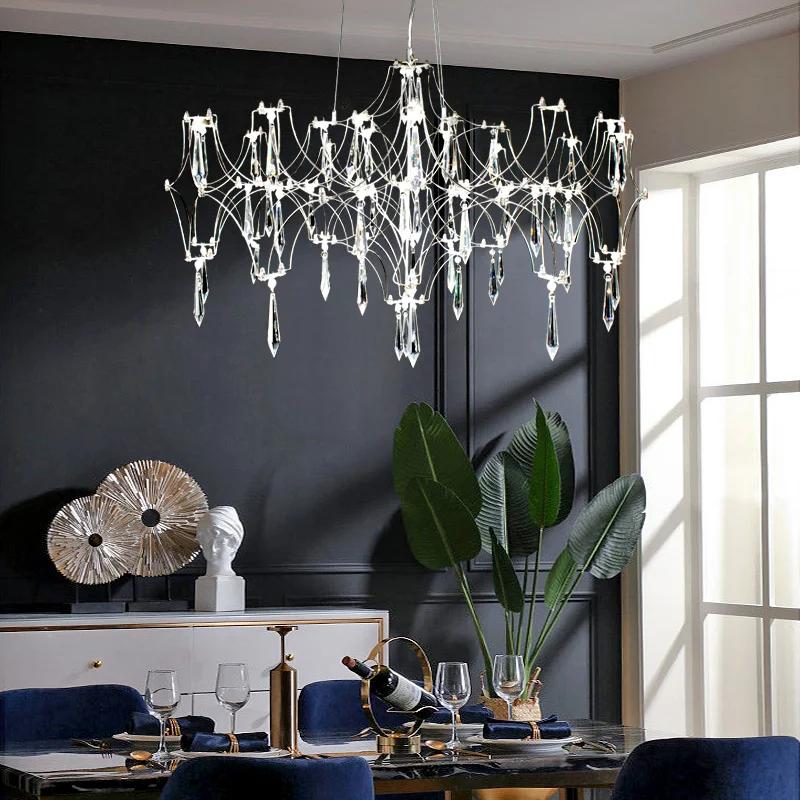Modern Crystal Chandelier Living Dining Room Ceiling Chandelier Bedroom Pendant Light Home Lighting Hanging Lamps For Ceiling