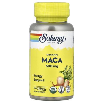 Organic Maca, 500 Mg, 100 Organic Capsules