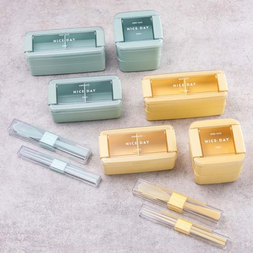 Iwasaki Kogyo Chopstick Set, 18cm, in a sturdy case, dishwasher safe, mint, 2.8cm wide x 19cm deep x 1.4cm high, H-590 MT