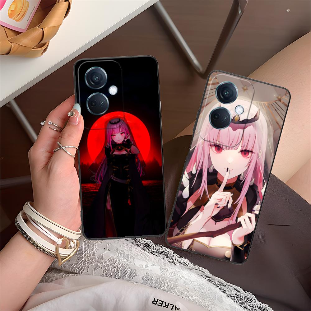 Holo Mori Calliope Matte TPU Mobile Phone Case for OPPO Reno 14 13 12 11 10 9 8 7 6 5 F T Pro 5G Colorful Printing Cover