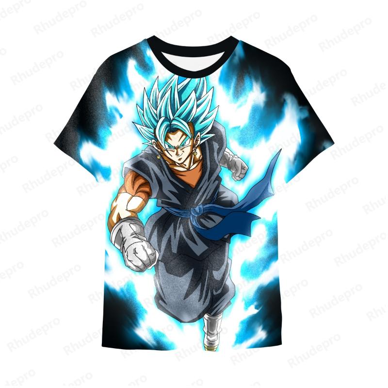Goku Y2k Z T Shirt For Men Short Sleeve Cosplay T-shirt New Fashion High Quality Streetwear Anime 2024 Vegeta Trend