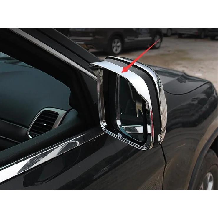 For Jeep Grand Cherokee 2010-2018 ABS Chrome Car Rearview Mirror Block Rain Eyebrow Cover Trim Car Accessories Styling 2pcs