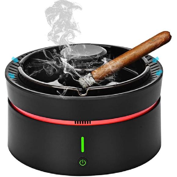 Filter for Smokeless Ashtray,HEPA Filter Replacement for Smoke Grabber Ashtray Odor Eliminator Air Detector Purifier with LED Battery Indicator