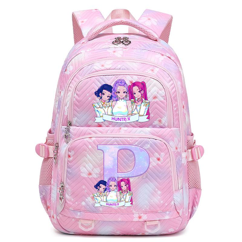 Kpop Anime Aufdruck 26 Buchstaben Rucksack Große Kapazität Mittelschüler Lässige Schultasche