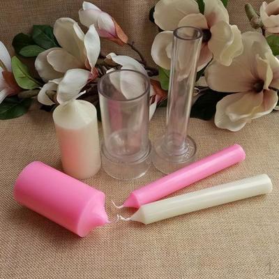 2Pcs Plastic Pillar Candle Making Soap Tools for DIY Wedding Party Church Scented Homemade
