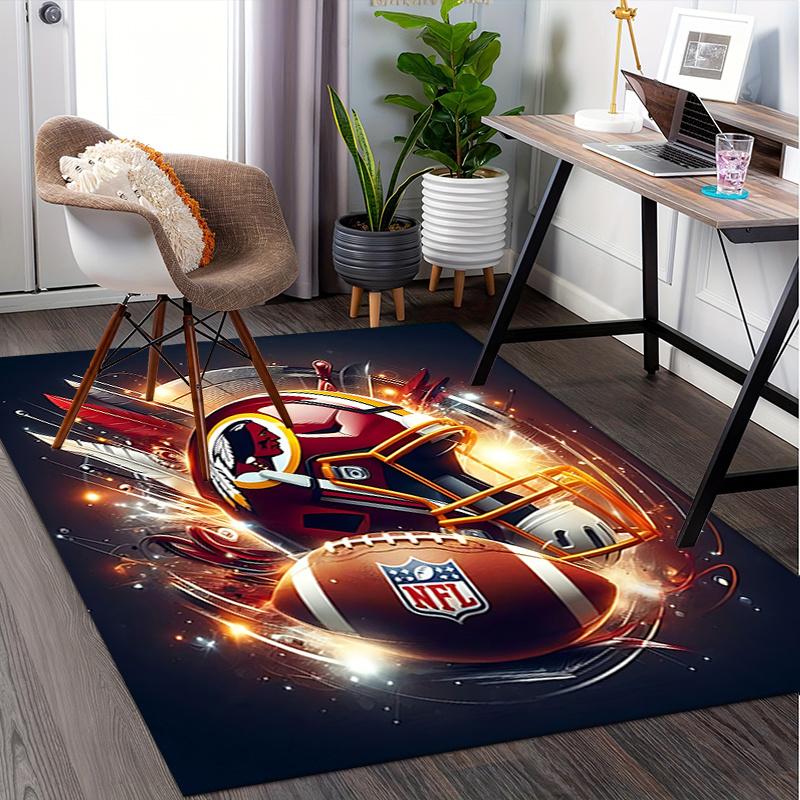 Podložka pod židli na fotbal NFL, Kancelářský koberec pod stůl, Domácí dekorace, Nápad na dárek pro fanoušky NFL, Vhodné do ložnice, obývacího pokoje a různých místností