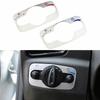 For Ford Fiesta Ecosport Mondeo 2013 - 2017 LHD Headlight Head Lamp Switch Panel Sticker Cover Trim Styling Interior Accessories