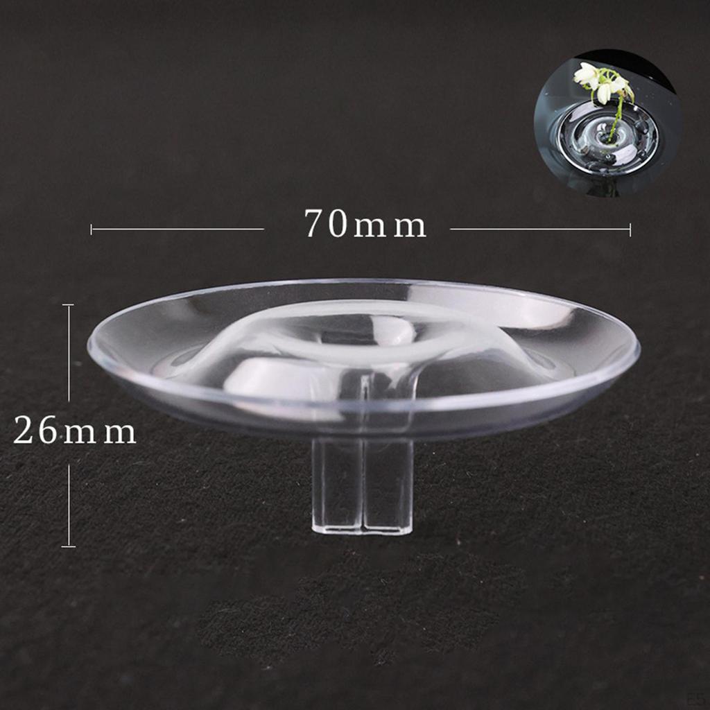 Clear Gift Desk Planter Home Decor Organizer Ornament Floral Arrangement for Holiday Bedroom