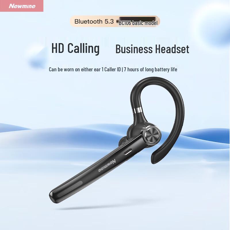 

Newman Ear-Hook Wireless Bluetooth Headset for Business and Driving